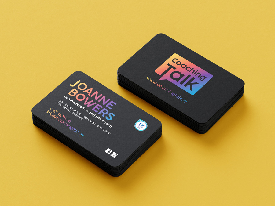 Rounded business cards design